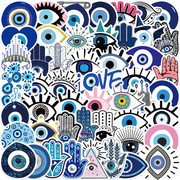 Evil Eye Stickers for Skateboard | Laptop | Luggage | DIY