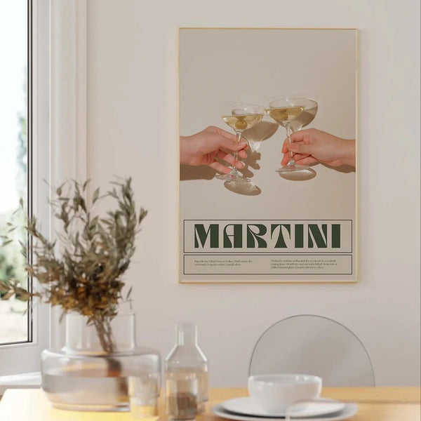 Martini | Negroni | Vintage Wall Art Poster
