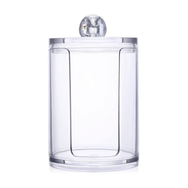 a close up of a glass vase with a clock 