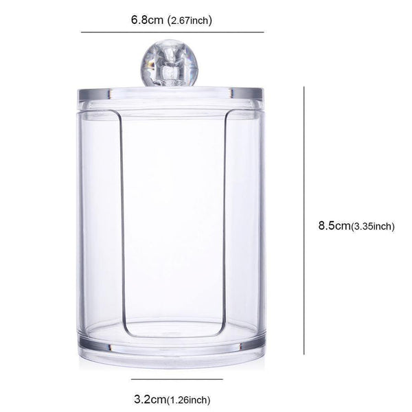 a close up of a glass vase with a clock 