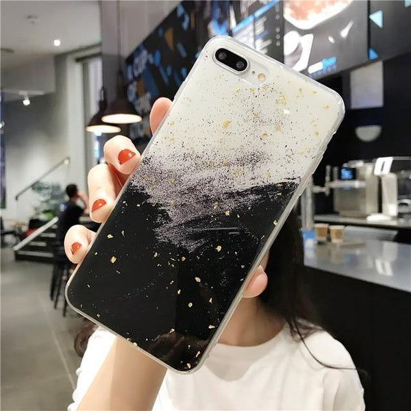 iPhone glittery rubber case multicolour pastel glitters for iPhone fashion for women 2021 - Poshein