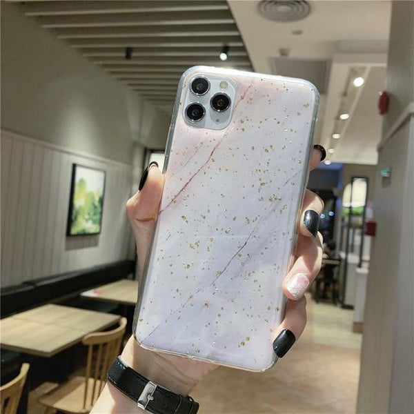 iPhone glittery rubber case multicolour pastel glitters for iPhone fashion for women 2021 - Poshein