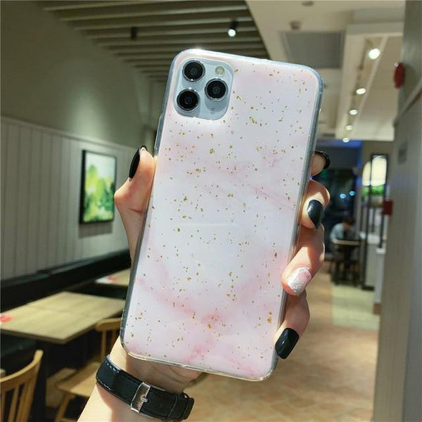 iPhone glittery rubber case multicolour pastel glitters for iPhone fashion for women 2021 - Poshein