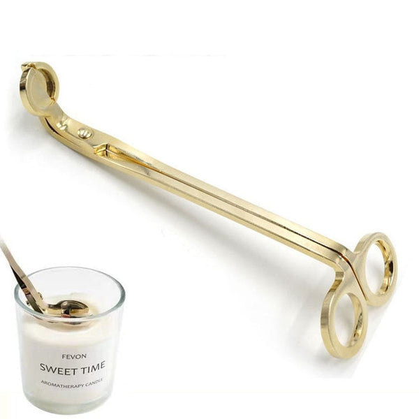 18CM Stainless Steel Candle Wick Trimmer Oil Lamp Trim scissor Cutter Snuffer Tool Hook Clipper