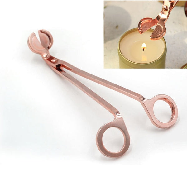 18CM Stainless Steel Candle Wick Trimmer Oil Lamp Trim scissor Cutter Snuffer Tool Hook Clipper