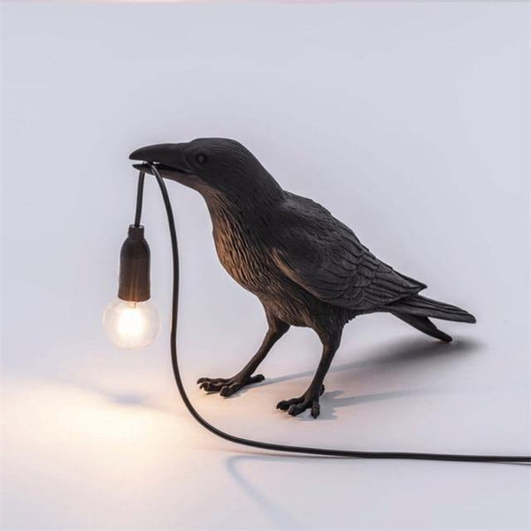 Seletti Bird Table Lamp Italian Modern Resin Crow Desk Light for Bedroom Living Room decoration Led desk Light Fixtures - Poshein