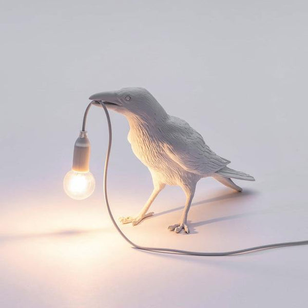 Seletti Bird Table Lamp Italian Modern Resin Crow Desk Light for Bedroom Living Room decoration Led desk Light Fixtures - Poshein