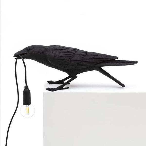 Seletti Bird Table Lamp Italian Modern Resin Crow Desk Light for Bedroom Living Room decoration Led desk Light Fixtures - Poshein