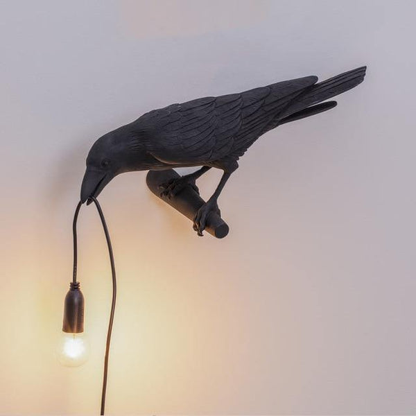 Seletti Bird Table Lamp Italian Modern Resin Crow Desk Light for Bedroom Living Room decoration Led desk Light Fixtures - Poshein
