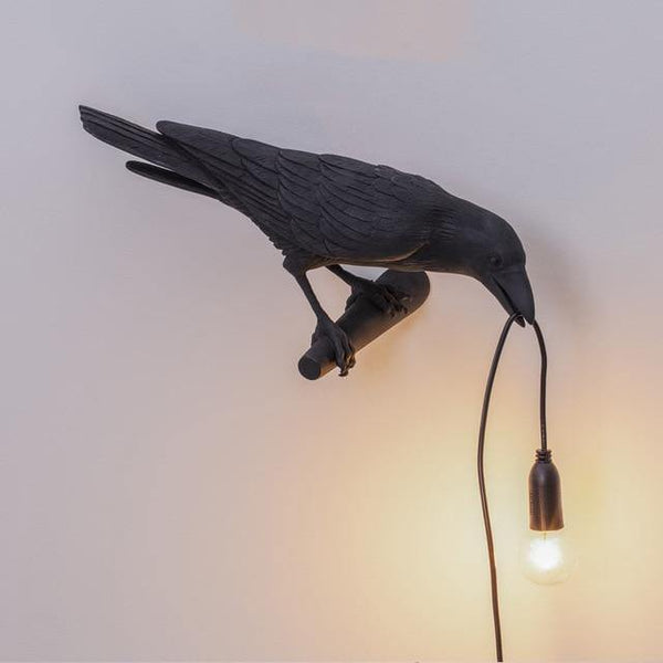 Seletti Bird Table Lamp Italian Modern Resin Crow Desk Light for Bedroom Living Room decoration Led desk Light Fixtures - Poshein