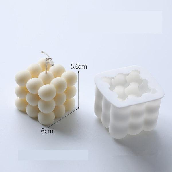 3D Silicone Mold DIY Candle Mould Soy Wax Scented Mold Handmade Aroma Soap Candle Mold Aromatherapy Plaster Candle Holder Making