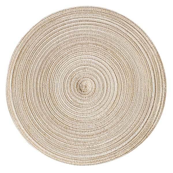 Round Kitchen Table Mats Set Coasters Set Insulation Mats Tableware Placemat