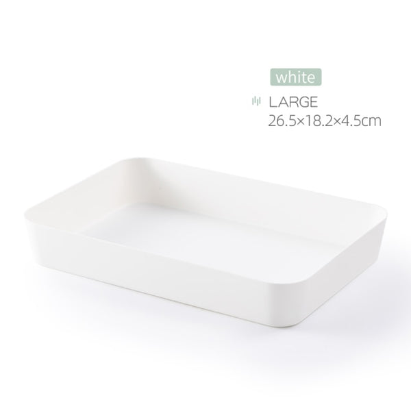 Combinable Storage Box Desktop Cosmetic Storage Tray Makeup Clothes Tableware Holder Plastic Storage Drawers Underwear Organizer