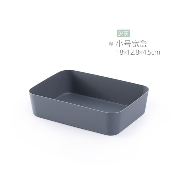 Combinable Storage Box Desktop Cosmetic Storage Tray Makeup Clothes Tableware Holder Plastic Storage Drawers Underwear Organizer
