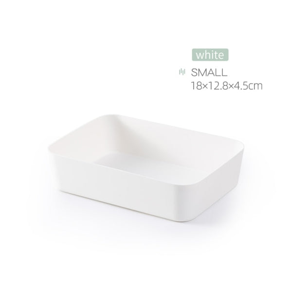 Combinable Storage Box Desktop Cosmetic Storage Tray Makeup Clothes Tableware Holder Plastic Storage Drawers Underwear Organizer