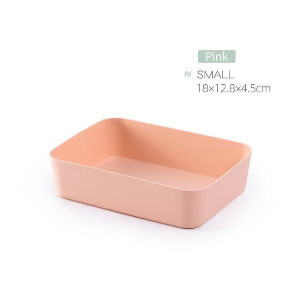 Combinable Storage Box Desktop Cosmetic Storage Tray Makeup Clothes Tableware Holder Plastic Storage Drawers Underwear Organizer