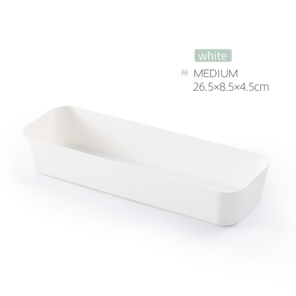 Combinable Storage Box Desktop Cosmetic Storage Tray Makeup Clothes Tableware Holder Plastic Storage Drawers Underwear Organizer