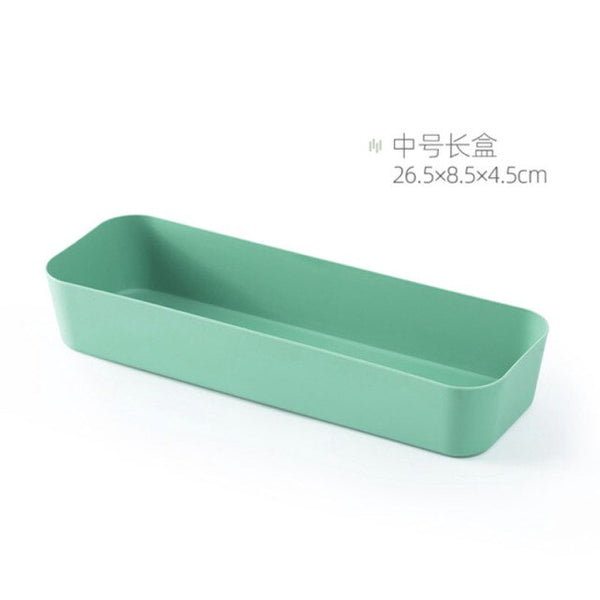 Combinable Storage Box Desktop Cosmetic Storage Tray Makeup Clothes Tableware Holder Plastic Storage Drawers Underwear Organizer