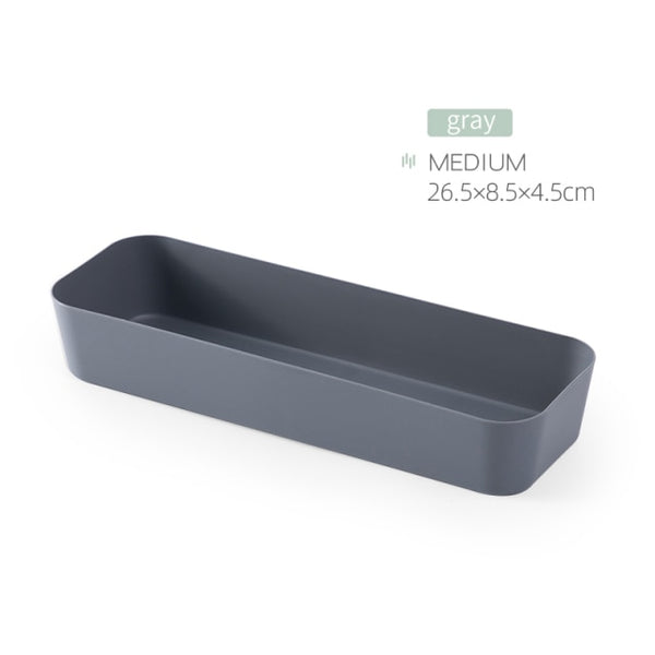 Combinable Storage Box Desktop Cosmetic Storage Tray Makeup Clothes Tableware Holder Plastic Storage Drawers Underwear Organizer