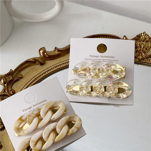 New Acrylic Fahionista Hair Clips