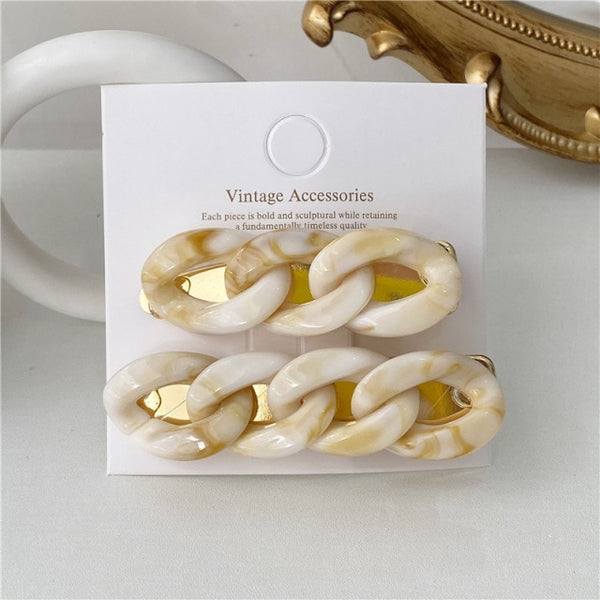 New Acrylic Fahionista Hair Clips