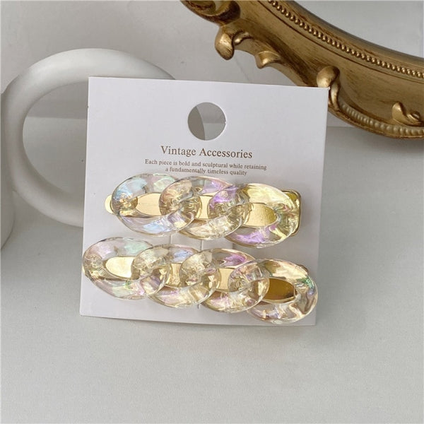 New Acrylic Fahionista Hair Clips