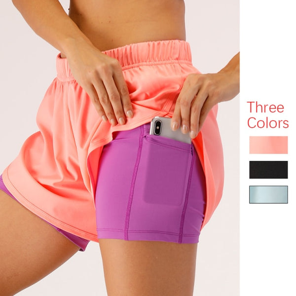 Quick Dry Sports Shorts with Pockets